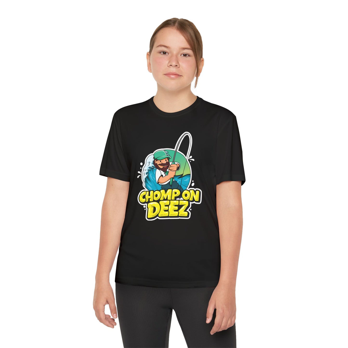 Youth Chomp on Deez Logo Performance T-Shirt