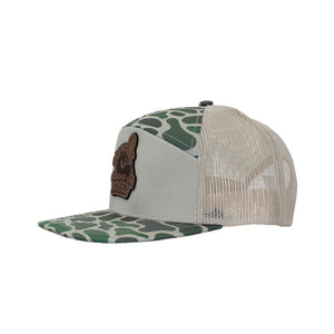 Rum Creek 7 Panel Trucker Hat - Duck Camo