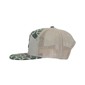 Rum Creek 7 Panel Trucker Hat - Duck Camo